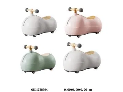 儿童滑行童车/助步车带灯光音乐 早教  2*AA不包电 3色混装_OBL1758394