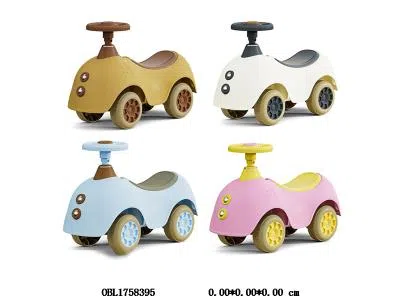 儿童滑行童车/助步车带灯光音乐 早教  2*AA不包电 4色混装_OBL1758395