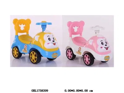 儿童滑行童车/助步车带灯光音乐 早教  2*AA不包电 2色混装_OBL1758399