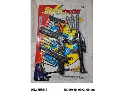 3支装软弹枪警察套装 配火箭炮_OBL1758615