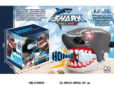 鲨鱼面具带灯光声音 2*AAA不包电_OBL1759933