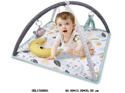 婴儿健身架游戏毯带枕头 加厚亲肤面料_OBL1760001