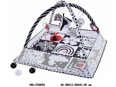 婴儿健身架游戏毯带12个海洋球 加厚亲肤面料_OBL1760004