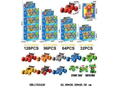 惯性旋转车 32小盒装一展示盒 4款8色混装_OBL1763430