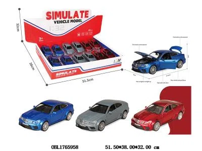 合金回力车带灯光音乐 3*LR44包电 12只装一展示盒 3色混装_OBL1765958