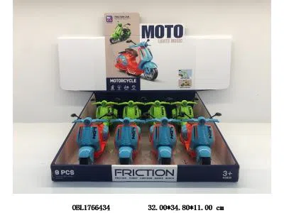 惯性摩托车带灯光声音 3*AG13包电 8只装1展示盒 2色混装_OBL1766434