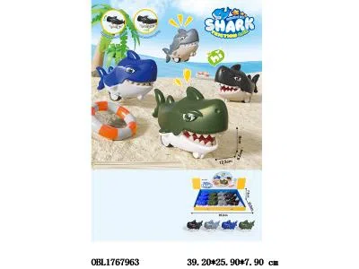 惯性鲨鱼车 12只装一展示盒 4色混装_OBL1767963