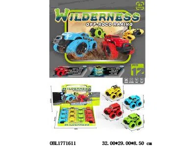 惯性特技越野车 4款混装 12只装一展示盒_OBL1771611