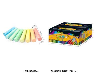 圆形圆头粉笔套装 120支装一展示盒_OBL1774964