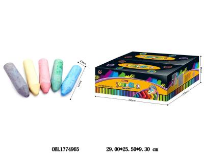 圆形尖头粉笔套装 120支装一展示盒_OBL1774965