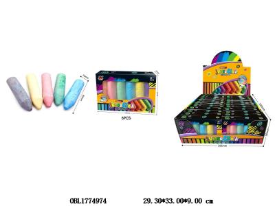 圆形尖头粉笔 6支装一小盒 24小盒装一展示盒_OBL1774974