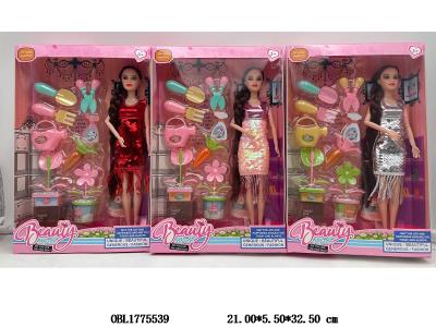 11.5寸实身活动关节芭芘套装 主体衣服1款1色 3款混装_OBL1775539