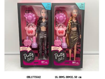 11.5寸实身活动关节芭芘套装 主体衣服1款1色 2款混装_OBL1775542