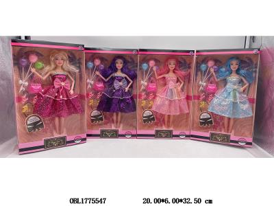 11.5寸实身活动关节芭芘套装 主体衣服1款1色 4款混装_OBL1775547