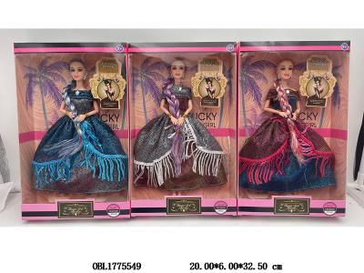 11.5寸实身活动关节芭芘套装 主体衣服1款1色 3款混装_OBL1775549