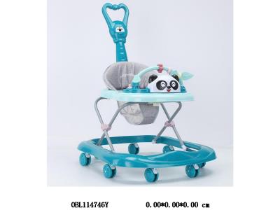 学步车带音乐 加推把 蓝 灰 粉红3色混_OBL114746Y