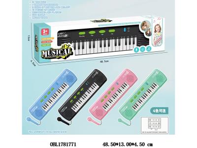 31键多功能电子琴带话筒 USB线 3*AA不包电 4色混装_OBL1781771