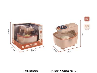 空气炸锅带灯光声音 配件可变色 3*AA不包电_OBL1785323
