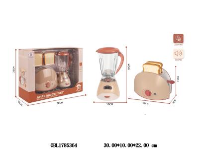 果汁机/面包机套装带灯光声音 各2*AA不包电_OBL1785364