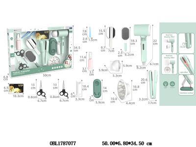 美发套装 直发棒带灯光音效 2*AAA不包电 吹风筒3*AAA不包电_OBL1787077