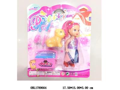 3寸实身芭芘套装  主体衣服多款多色混装_OBL1789664