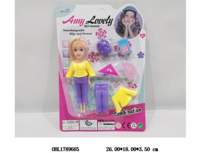 7寸实身芭芘套装  主体衣服多款多色混装_OBL1789665