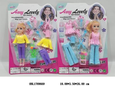 7寸实身芭芘套装 2款混装 主体衣服多款多色混装_OBL1789669