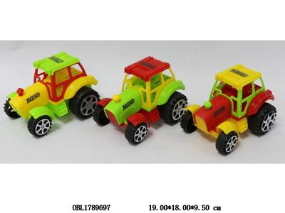 拉线农夫车带灯光 2*AG3包电 可装搪 三款三色混装_OBL1789697