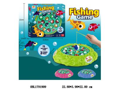 电动钓鱼套装带音乐 2*AA不包电 3色混装_OBL1791909