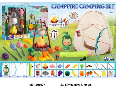 户外露营套装带灯光声音 防风灯2*AA不包电 火堆3*AA不包电_OBL1791977