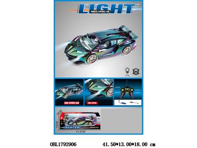 4通遥控车带灯光喷雾配USB线 车身3.7V包电 遥控器2*AA不包电 27频率_OBL1792906