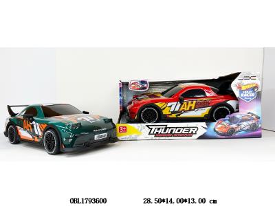 惯性透光跑车 4*AG13包电 2色混装_OBL1793600