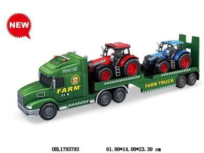 惯性农夫运输车带灯光声音载2只农夫车  6*AG13包电_OBL1793793