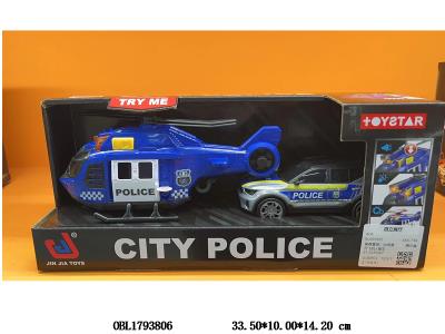 拉线直升飞机带灯光声音 配警车 3*AG13包电_OBL1793806