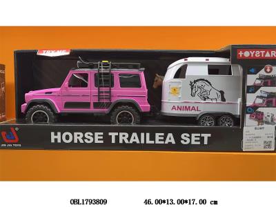 惯性越野车带灯光声音 拖马厢 3*AG13包电_OBL1793809