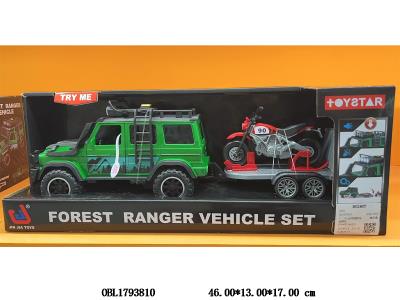 惯性越野车带灯光声音 拖摩托车 3*AG13包电_OBL1793810