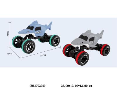 惯性卡通鲨鱼车 2色混装_OBL1793940