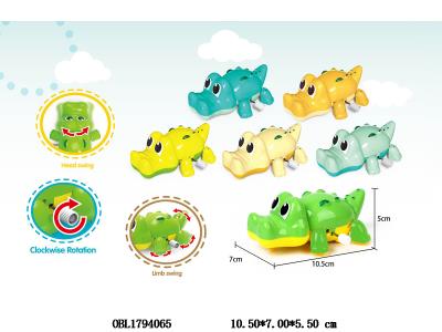 上链爬行鳄鱼 6色混装_OBL1794065