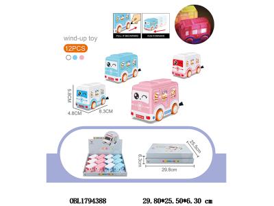 拉线救护车带灯光 2*AG3包电 4色混装 12只装1展示盒_OBL1794388