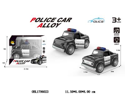 合金回力皮卡车带灯光声音 3*AG3包电 2款混装_OBL1796023