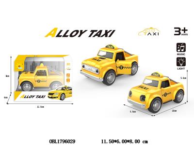 合金回力皮卡车带灯光声音 3*AG3包电 2款混装_OBL1796029