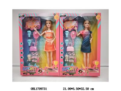 11寸实身活动关节芭芘套装 2款混装_OBL1799731