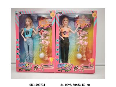 11寸实身活动关节芭芘套装 2款混装_OBL1799734