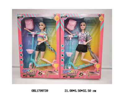 11寸实身活动关节芭芘套装 2款混装_OBL1799739