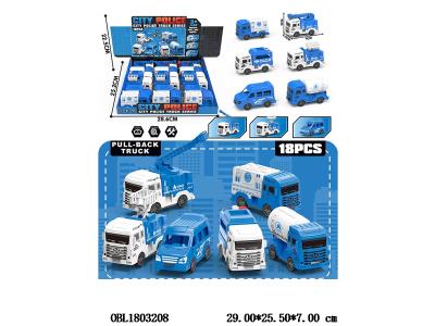 回力警车 6款混装 18只装一展示盒_OBL1803208