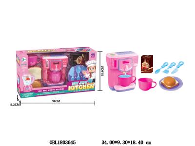 家用电器套装 带灯光/音乐 咖啡机2*AA不包电_OBL1803645