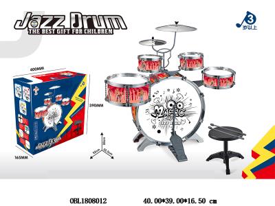 儿童爵士鼓套装 红_OBL1808012