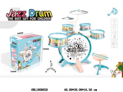 儿童爵士鼓套装 蓝_OBL1808020