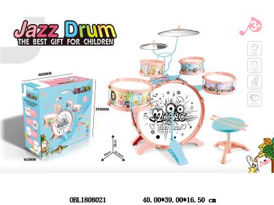 儿童爵士鼓套装 粉_OBL1808021