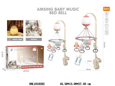 遥控灯笼床铃带灯光音乐 音乐盒3*AA不包电 遥控器1*CR2025/CR2032包电 红色/卡其色_OBL1810282